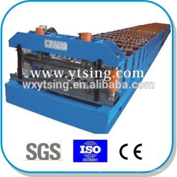 Pasado CE y ISO YTSING-YD-6710 de control automático de metal de piso de Decking Roll formando la máquina